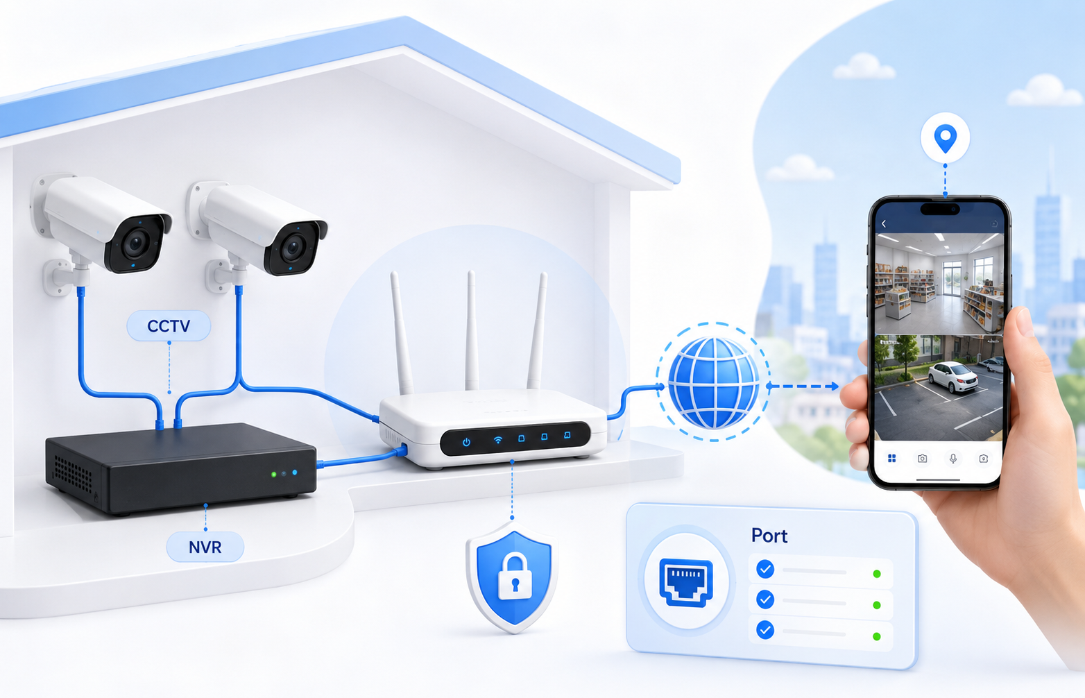 CCTV NVR remote access use case