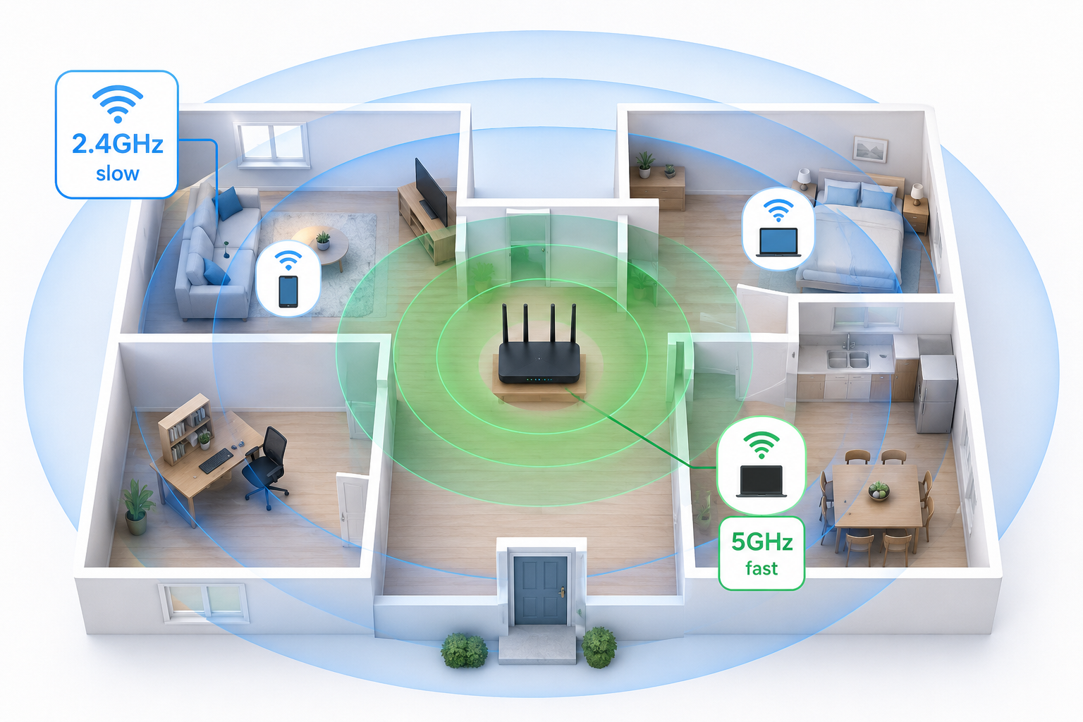 Wi-Fi coverage map